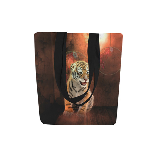 Cute little tiger Canvas Tote Bag (Model 1657)