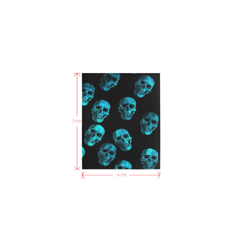 skulls blue by JamColors Logo for Men&Kids Clothes (4cm X 5cm)