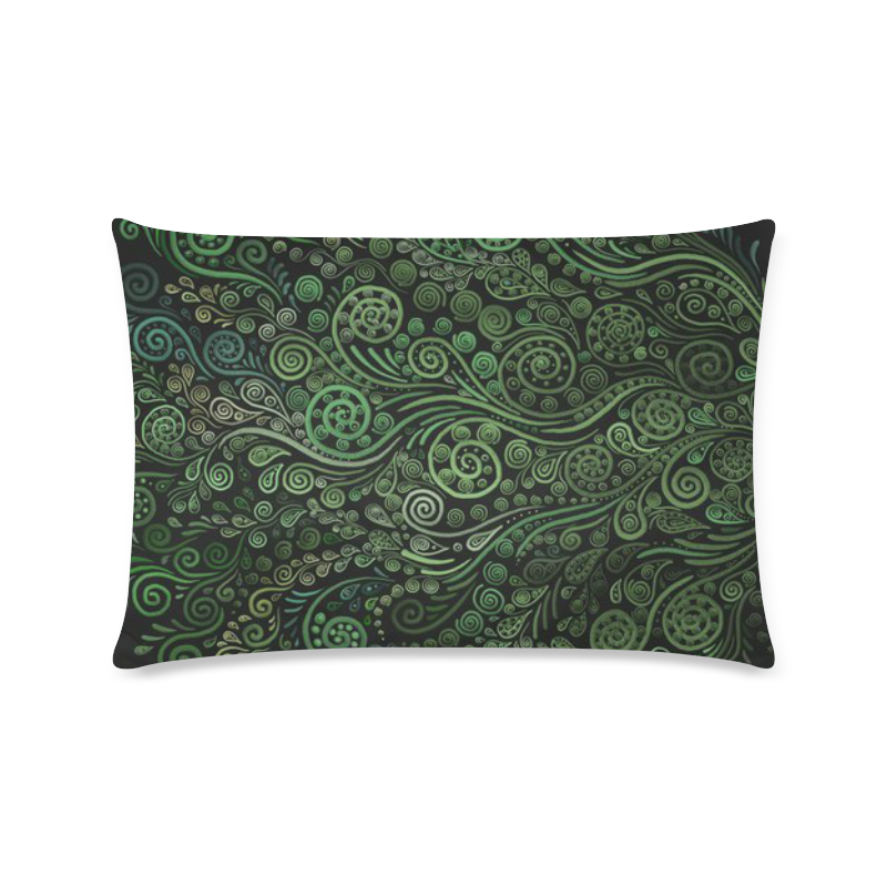 3D Psychedelic Abstract Fantasy Tree Greenery Custom Zippered Pillow Case 16"x24"(Twin Sides)