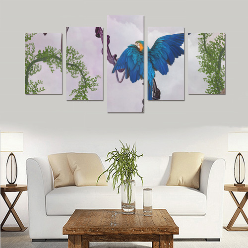 Awesome parrot Canvas Print Sets C (No Frame)