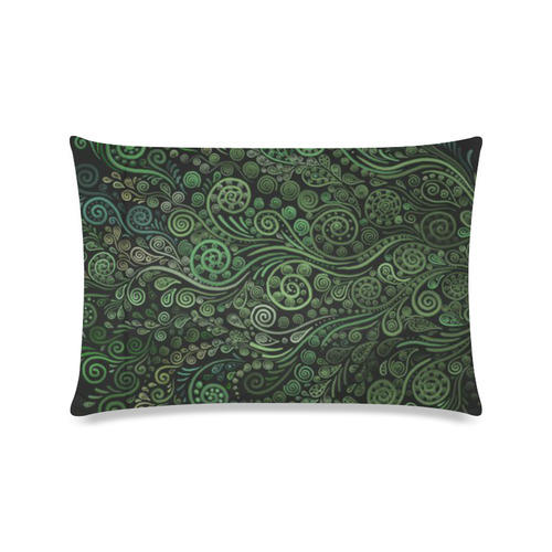 3D Psychedelic Abstract Fantasy Tree Greenery Custom Zippered Pillow Case 16"x24"(Twin Sides)