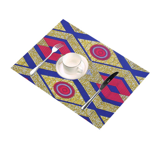 African Print 3 Placemat 14’’ x 19’’ (Set of 6)