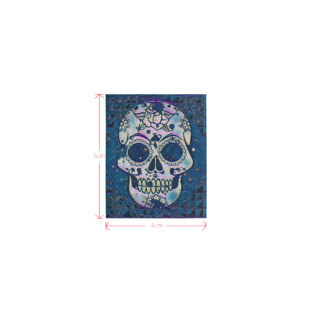 funky Skull C by Jamcolors Logo for Men&Kids Clothes (4cm X 5cm)