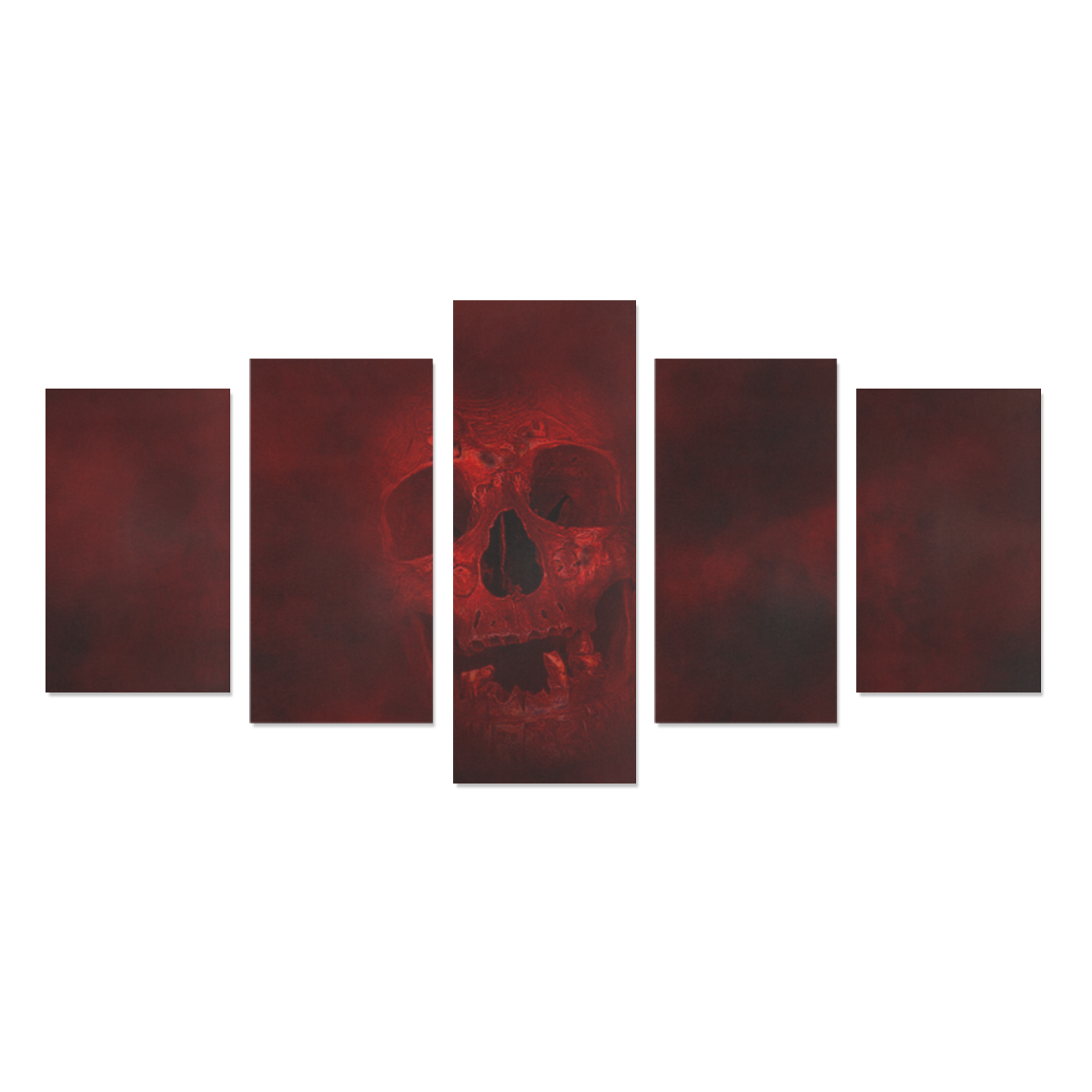Red Skull Canvas Print Sets C (No Frame)