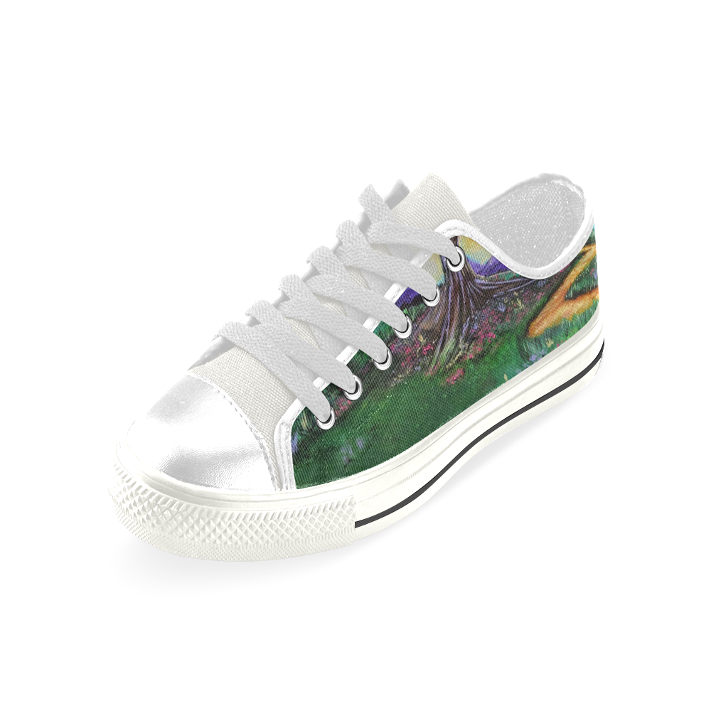 Tree Of Imagination Low Top Canvas Shoes for Kid (Model 018)