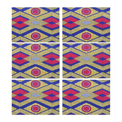African Print 3 Placemat 14’’ x 19’’ (Set of 6)