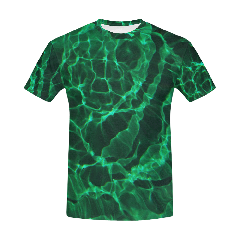 The Green Dive All Over Print T-Shirt for Men (USA Size) (Model T40)