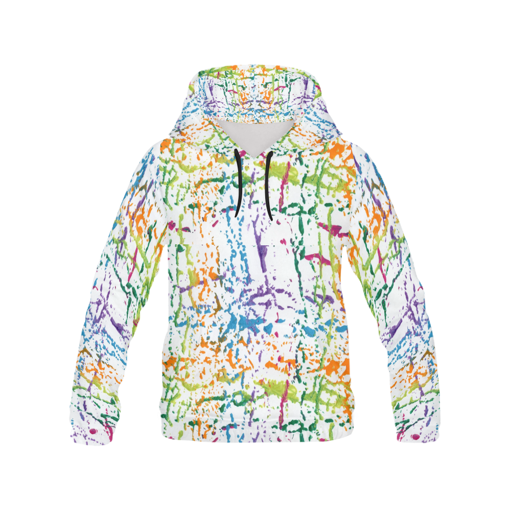 #Colorful All Over Print Hoodie for Men (USA Size) (Model H13)