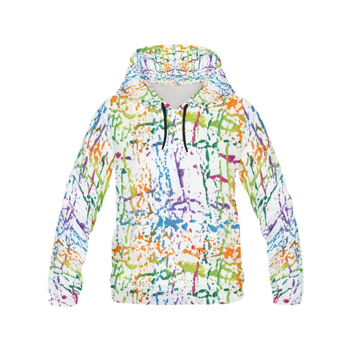 #Colorful All Over Print Hoodie for Men (USA Size) (Model H13)