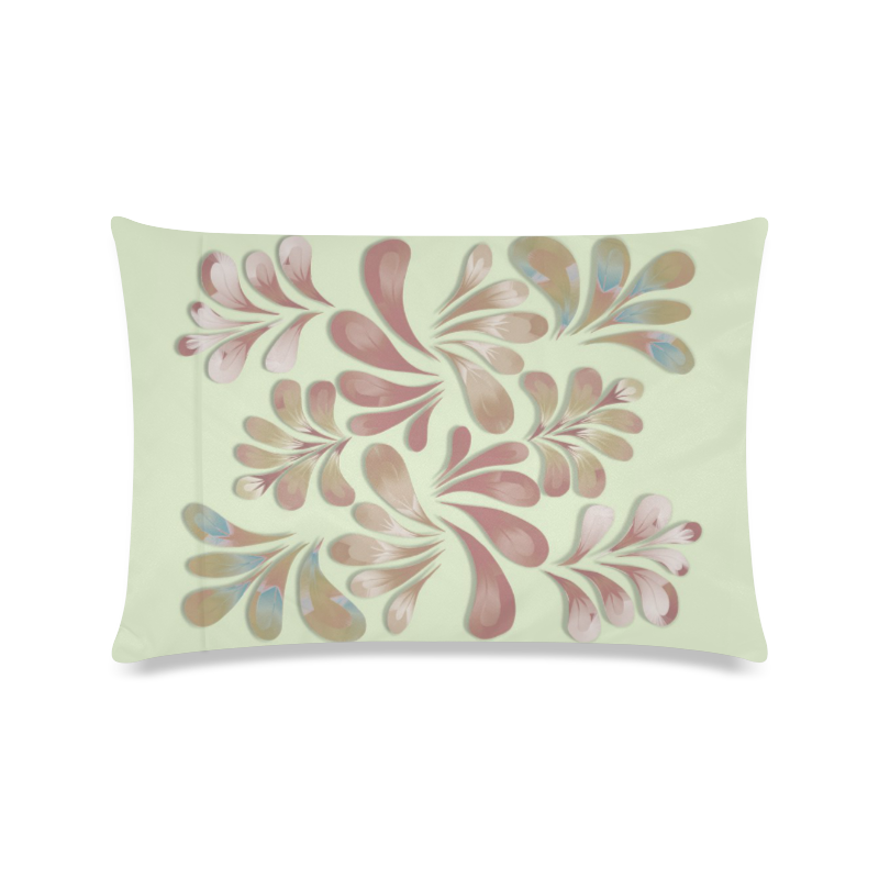 Pastel Floral Dance Pattern Custom Zippered Pillow Case 16"x24"(Twin Sides)