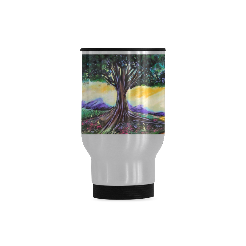 Tree Of Imagination Travel Mug (Silver) (14 Oz)