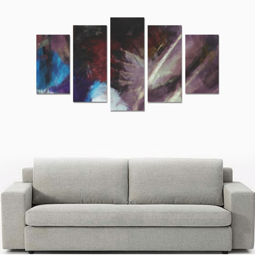 Feathers abstract Canvas Print Sets A (No Frame)