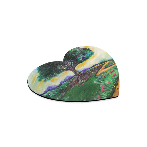 Tree Of Imagination Heart-shaped Mousepad