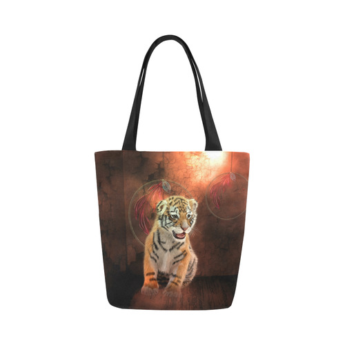 Cute little tiger Canvas Tote Bag (Model 1657)