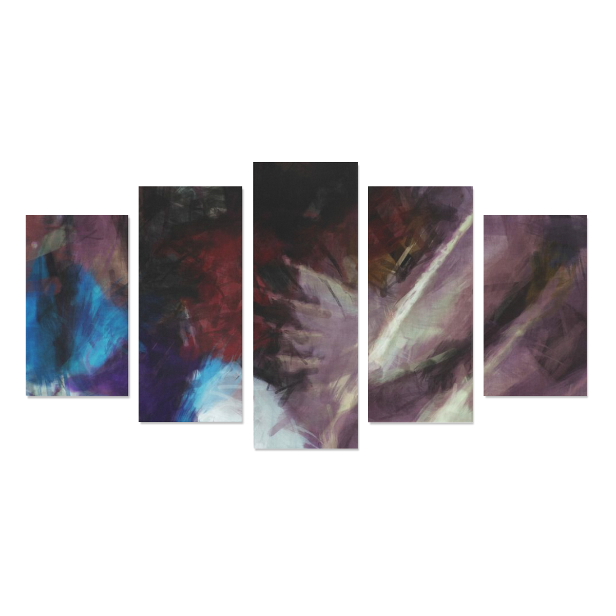 Feathers abstract Canvas Print Sets A (No Frame)