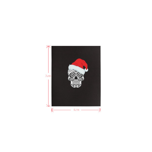 christmas skull 2 Logo for Men&Kids Clothes (4cm X 5cm)