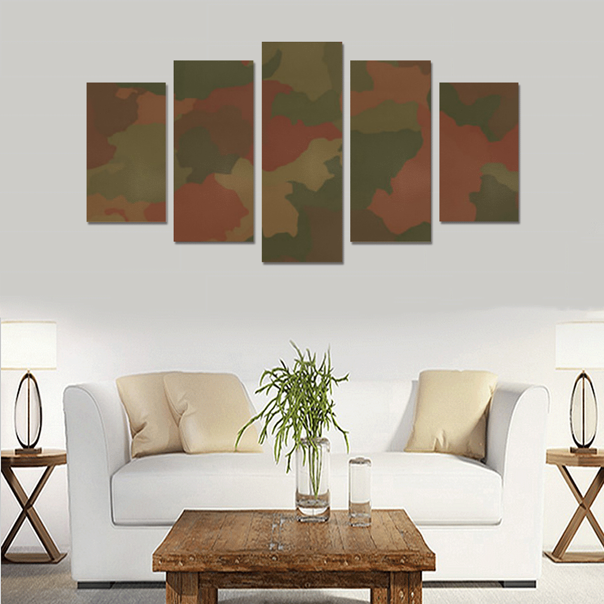 Camo 8 Canvas Print Sets A (No Frame)