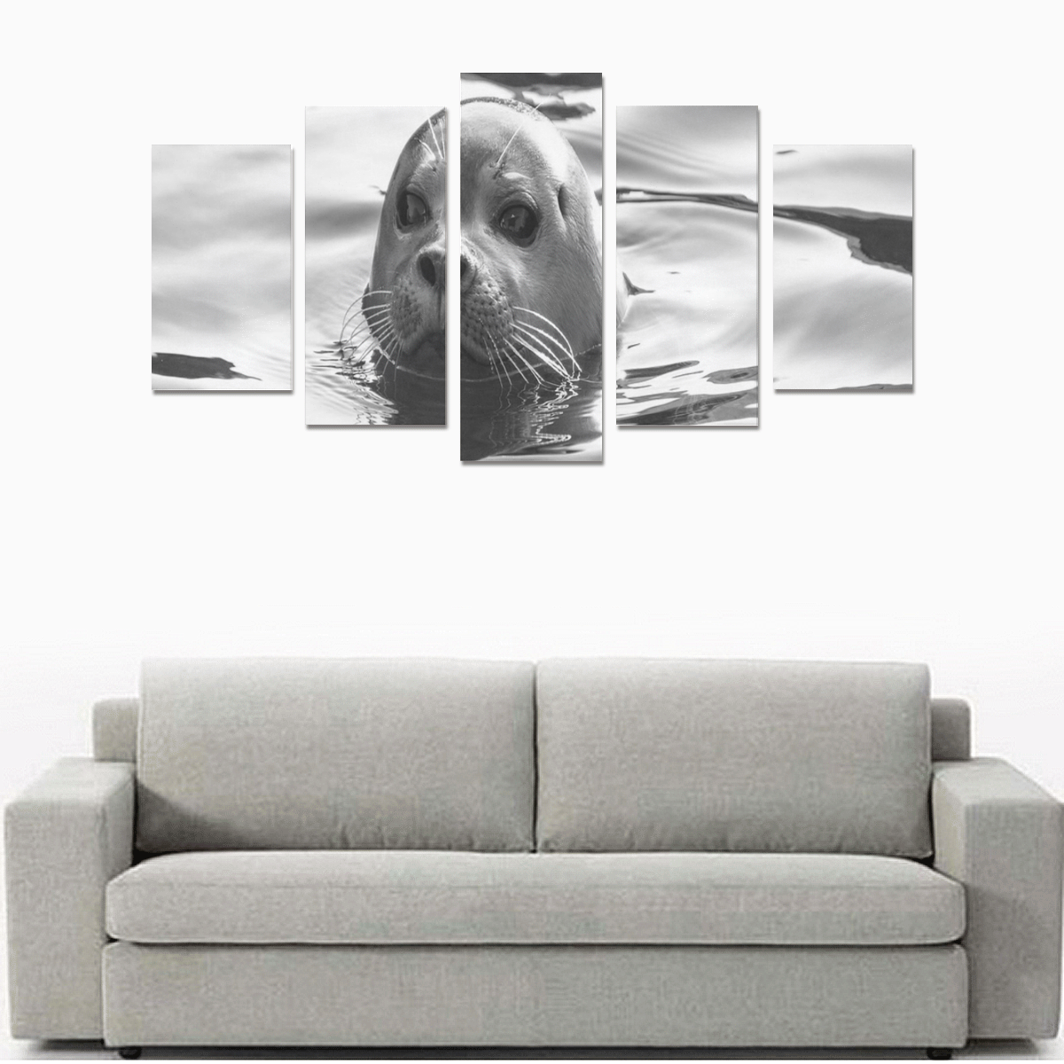 Floating Seal Canvas Print Sets A (No Frame)