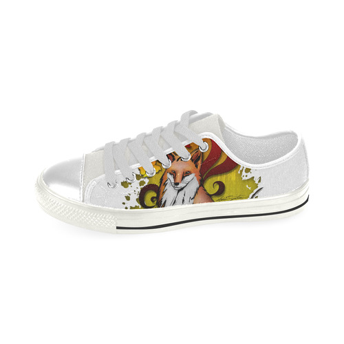 Outdoor Fox Low Top Canvas Shoes for Kid (Model 018)