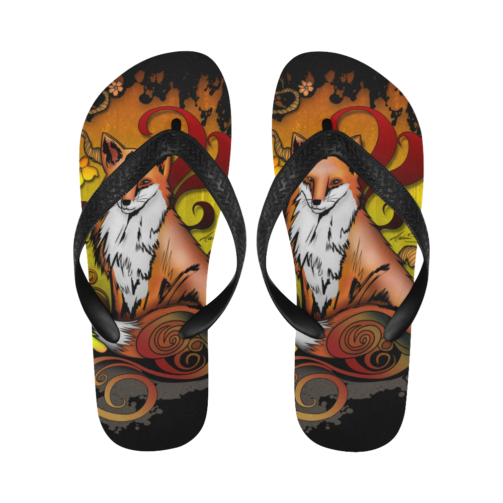 Outdoor Fox Flip Flops for Men/Women (Model 040)