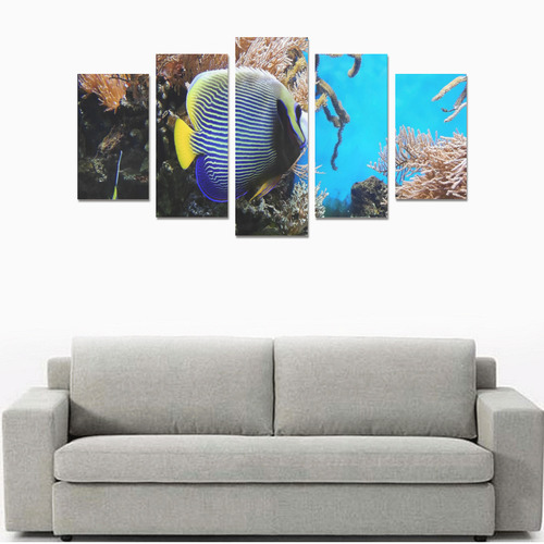 Underwater Tropical Dream Canvas Print Sets A (No Frame)