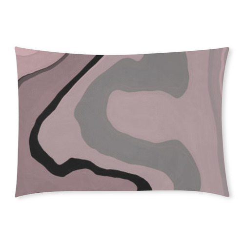 vintage pink black gray2f3n Custom Rectangle Pillow Case 20x30 (One Side)