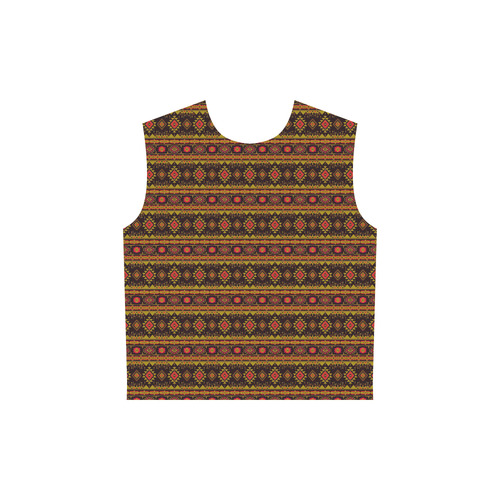 fancy tribal border pattern 17E by JamColors All Over Print Sleeveless Hoodie for Women (Model H15)