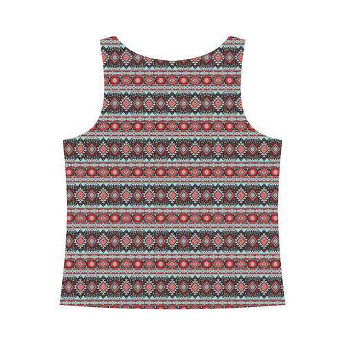 fancy tribal border pattern 17F by JamColors All Over Print Tank Top for Women (Model T43)
