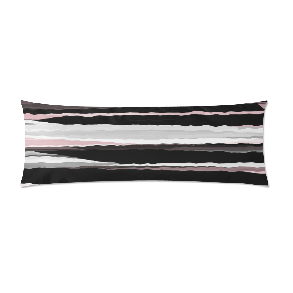 vintage pink black graykj Custom Zippered Pillow Case 21"x60"(Two Sides)