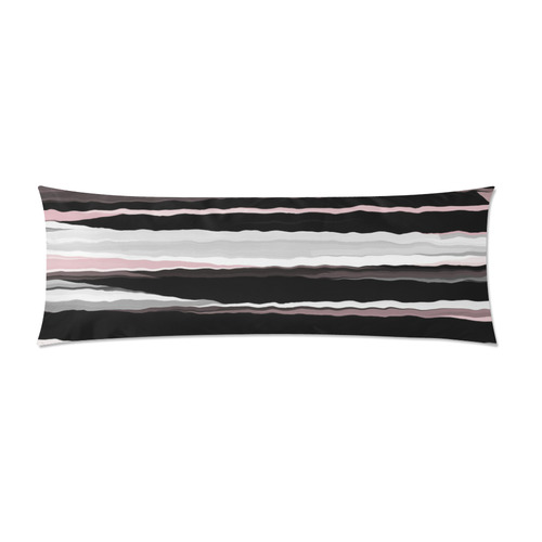 vintage pink black graykj Custom Zippered Pillow Case 21"x60"(Two Sides)