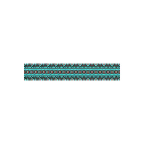 fancy tribal border pattern 17G by JamColors Women's Low Rise Capri Leggings (Invisible Stitch) (Model L08)