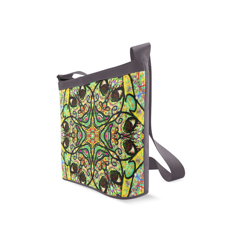 Sacred Geometry "Aquarious" by MAR from Thleudron Crossbody Bags (Model 1613)