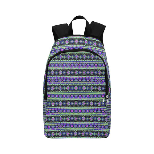 fancy tribal border pattern 17D by JamColors Fabric Backpack for Adult (Model 1659)