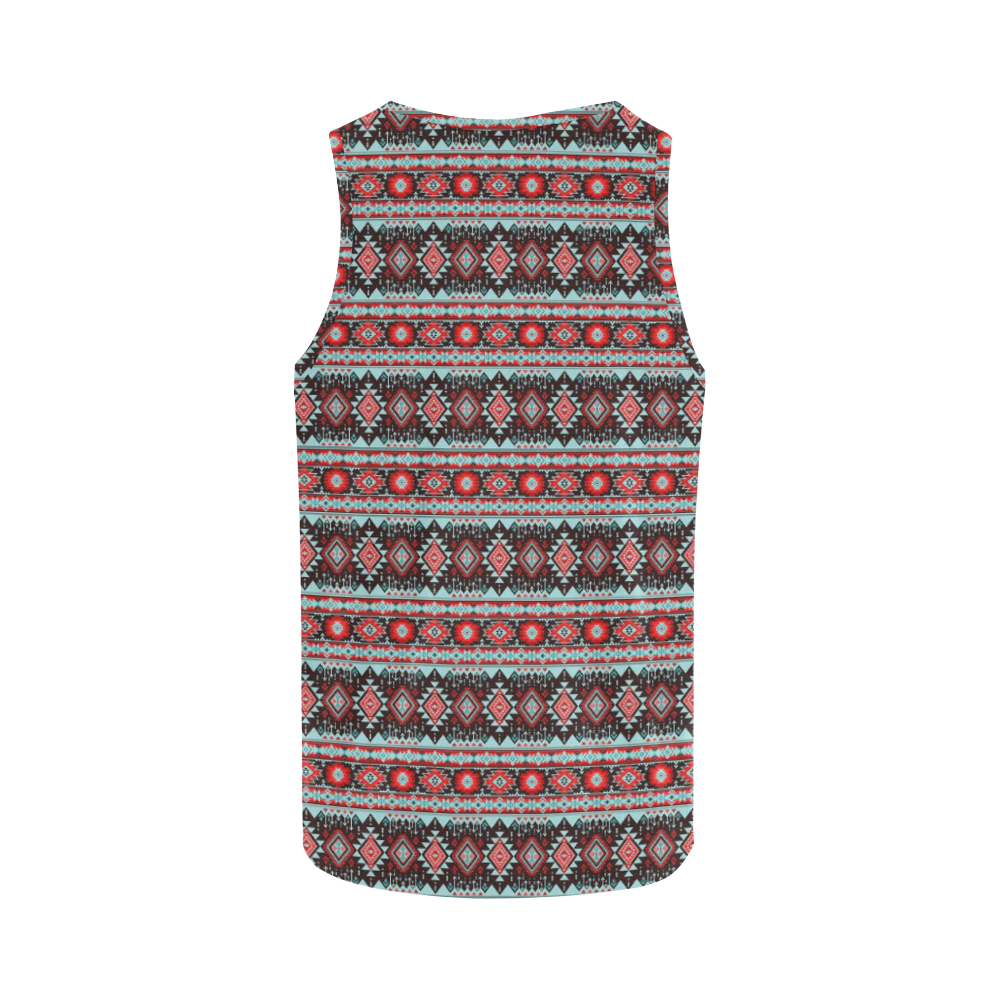 fancy tribal border pattern 17F by JamColors All Over Print Tank Top for Women (Model T43)