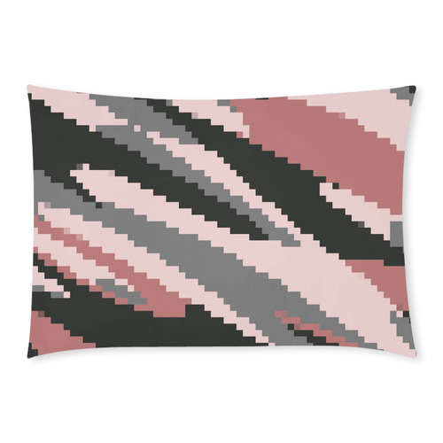 Pink Digital Camo Custom Rectangle Pillow Case 20x30 (One Side)