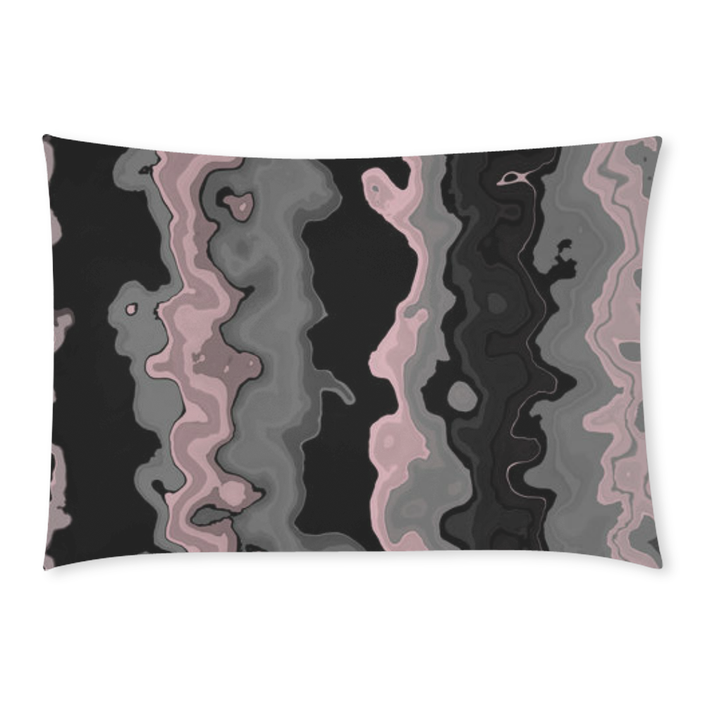 vintage pink black gray2f3nff1 Custom Rectangle Pillow Case 20x30 (One Side)