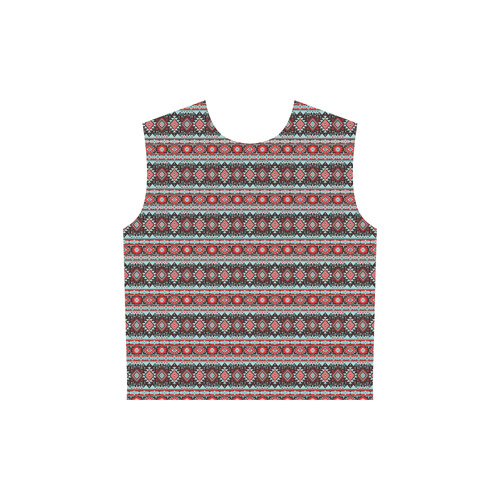fancy tribal border pattern 17F by JamColors All Over Print Sleeveless Hoodie for Women (Model H15)