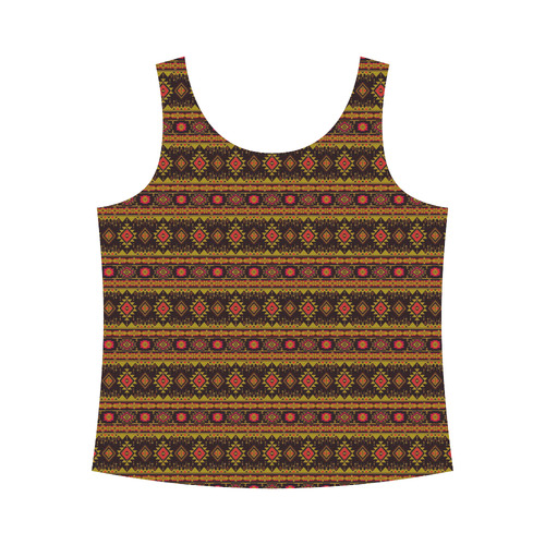 fancy tribal border pattern 17E by JamColors All Over Print Tank Top for Women (Model T43)