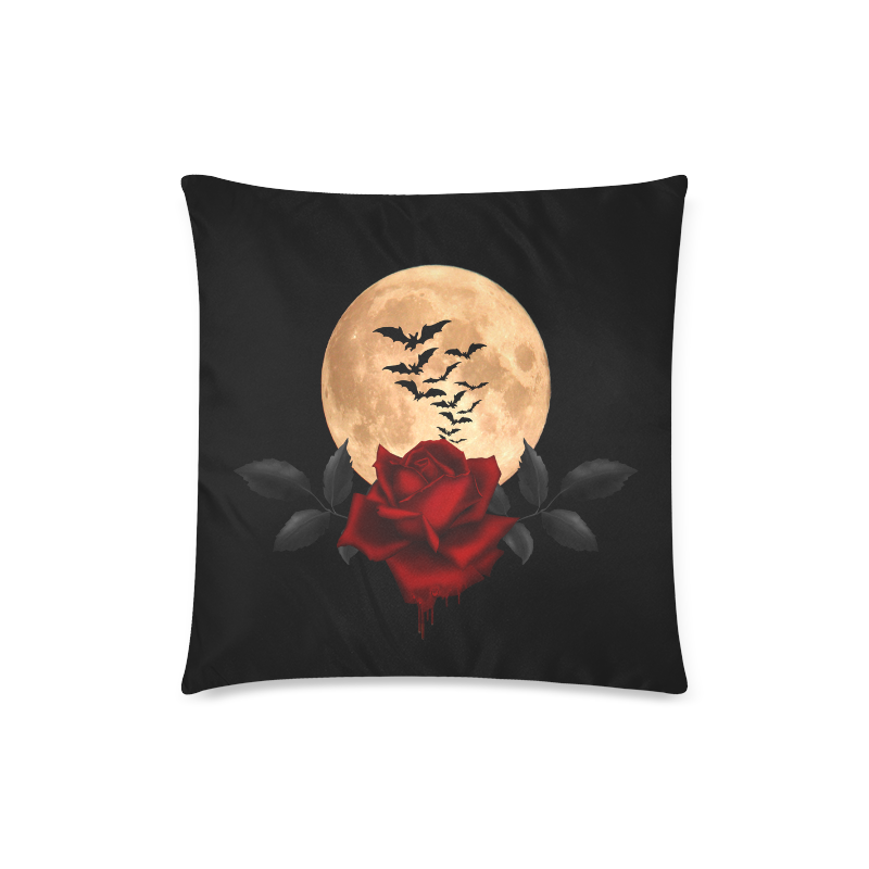 Gothic Full Moon Custom Zippered Pillow Case 18"x18"(Twin Sides)