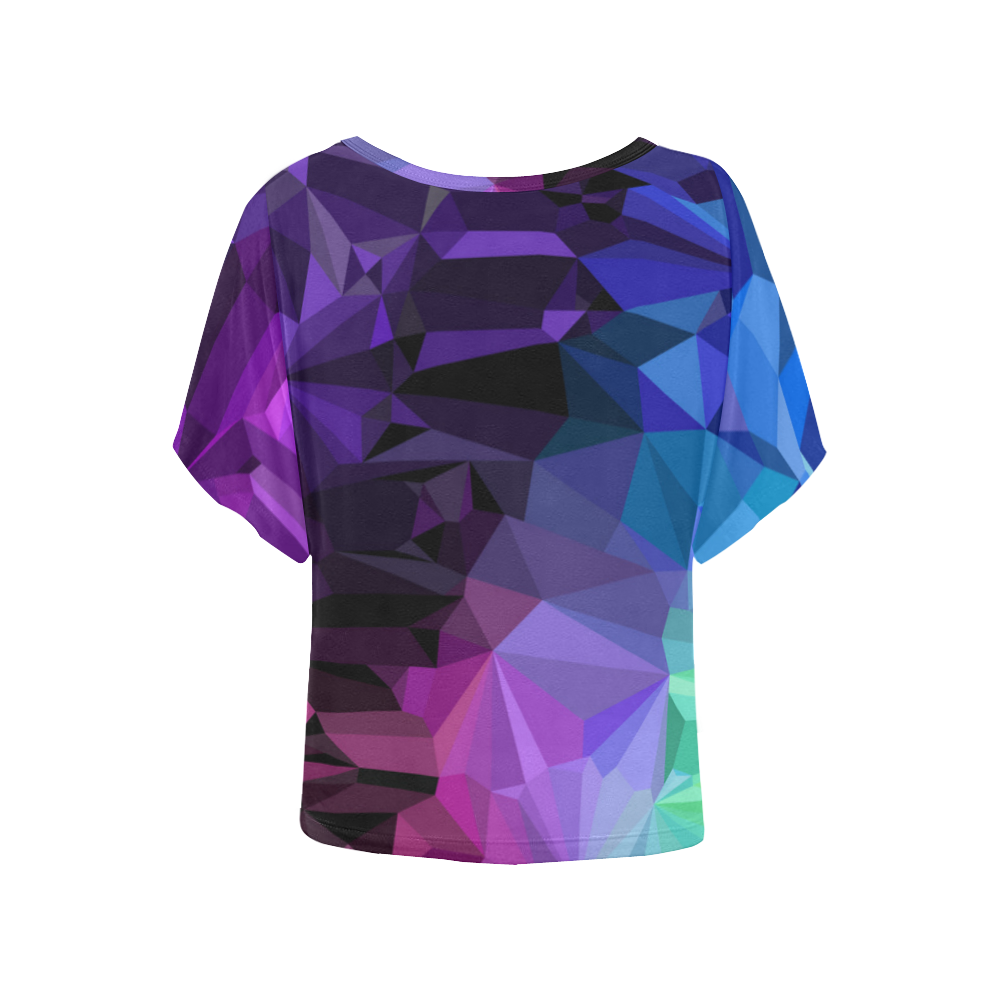 Mystic Crystals Women's Batwing-Sleeved Blouse T shirt (Model T44)