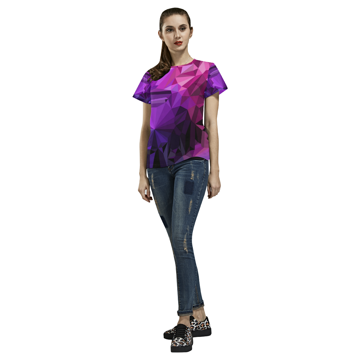 Cindy's Mystic Crystals All Over Print T-Shirt for Women (USA Size) (Model T40)