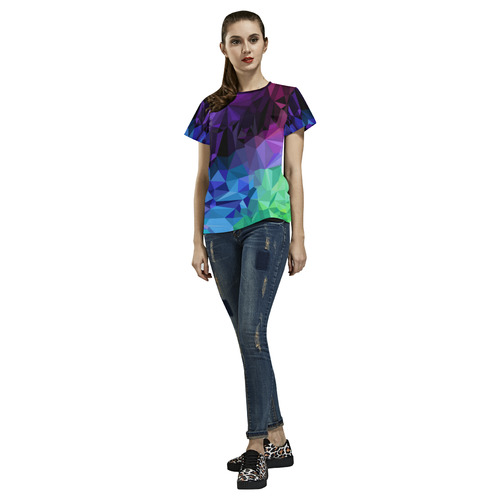 Mystic Jewels All Over Print T-Shirt for Women (USA Size) (Model T40)