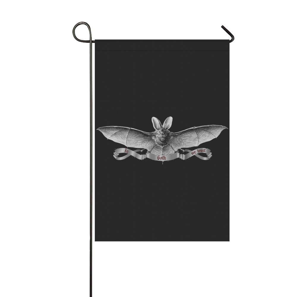 Gothic Bat Garden Flag 12‘’x18‘’（Without Flagpole）