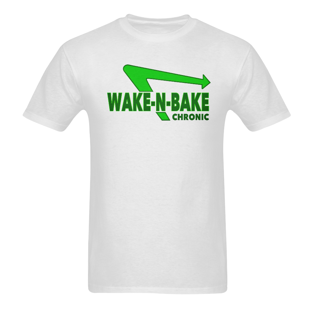Wake in Bake Men's T-Shirt in USA Size (Two Sides Printing)