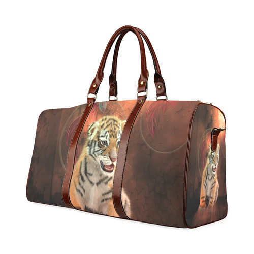 Cute little tiger Waterproof Travel Bag/Large (Model 1639)