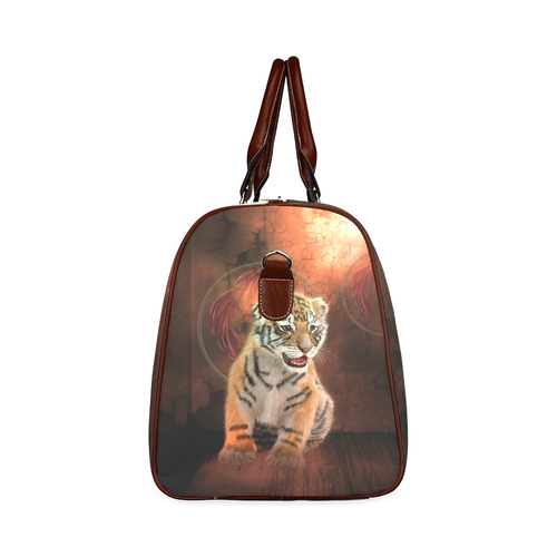 Cute little tiger Waterproof Travel Bag/Large (Model 1639)