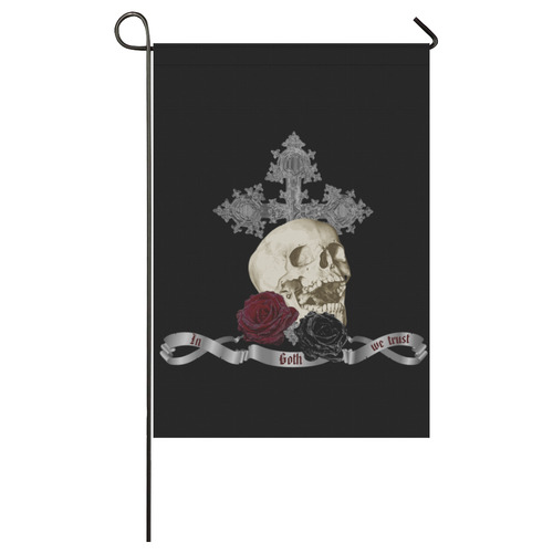 In Goth We Trust 2 Garden Flag 28''x40'' （Without Flagpole）
