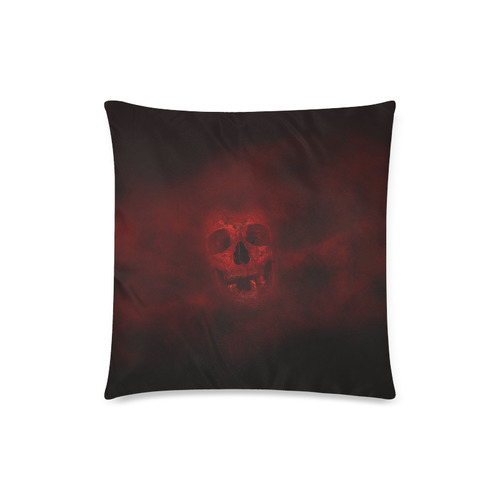 Red Skull Custom Zippered Pillow Case 18"x18"(Twin Sides)