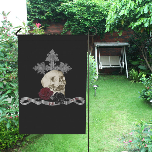 In Goth We Trust 2 Garden Flag 12‘’x18‘’（Without Flagpole）