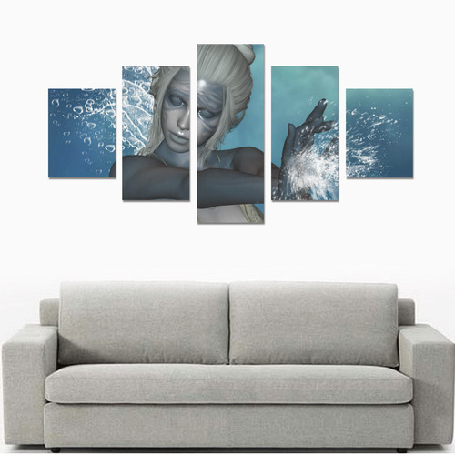 The fairy of water Canvas Print Sets B (No Frame)
